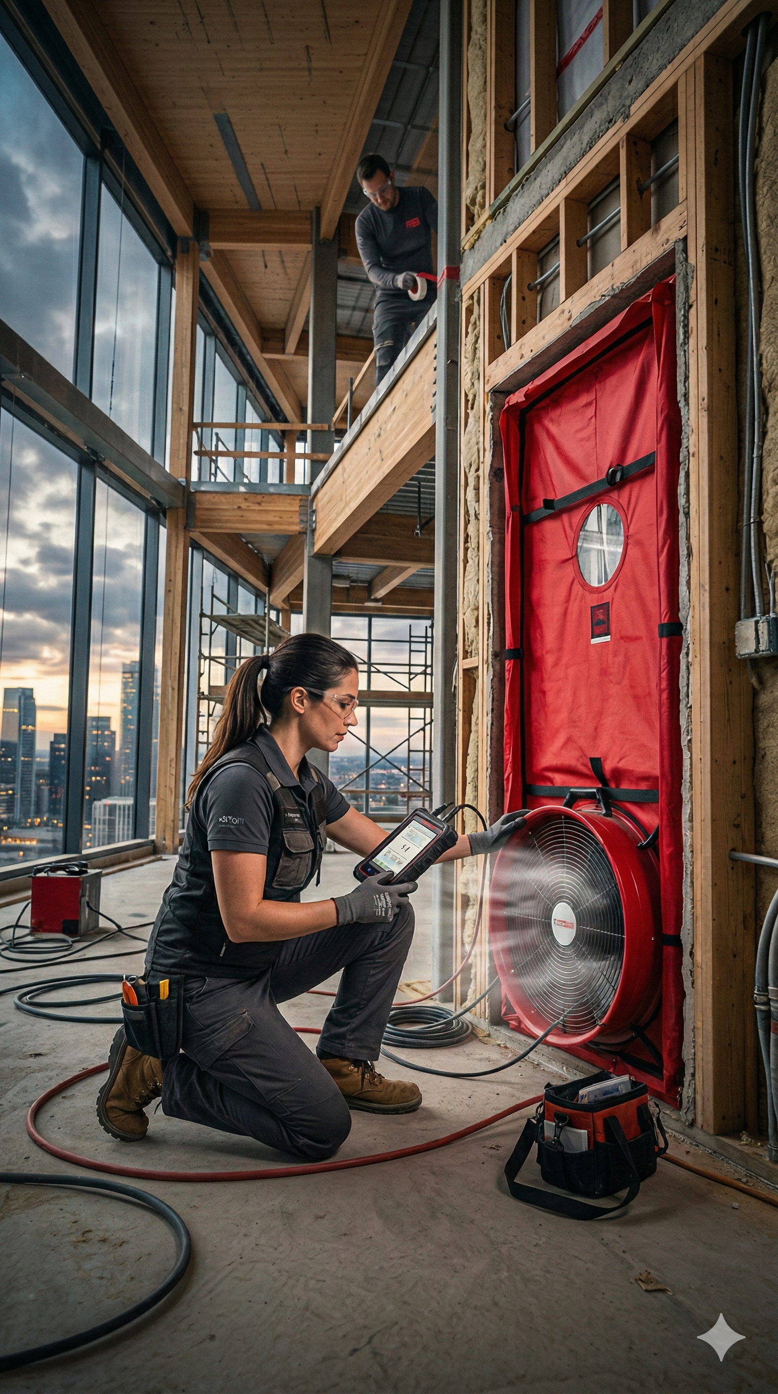 Blowerdoor Luchtdichtheidstest